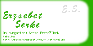 erzsebet serke business card